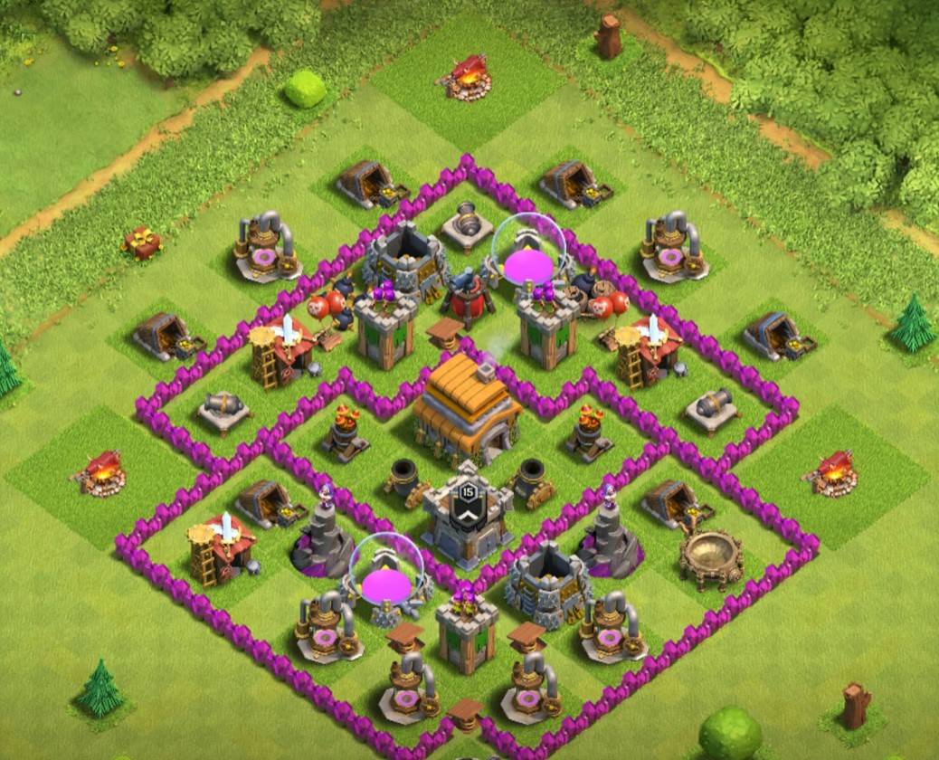 best town hall 6 hybrid base with link