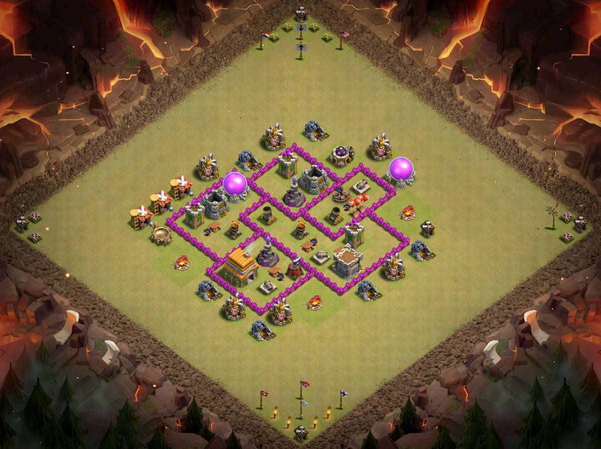 best town hall 6 war base layout