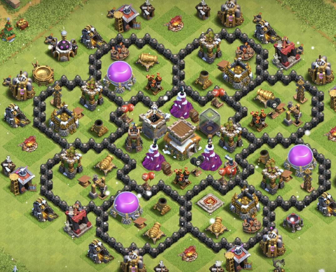 best town hall 8 base defense