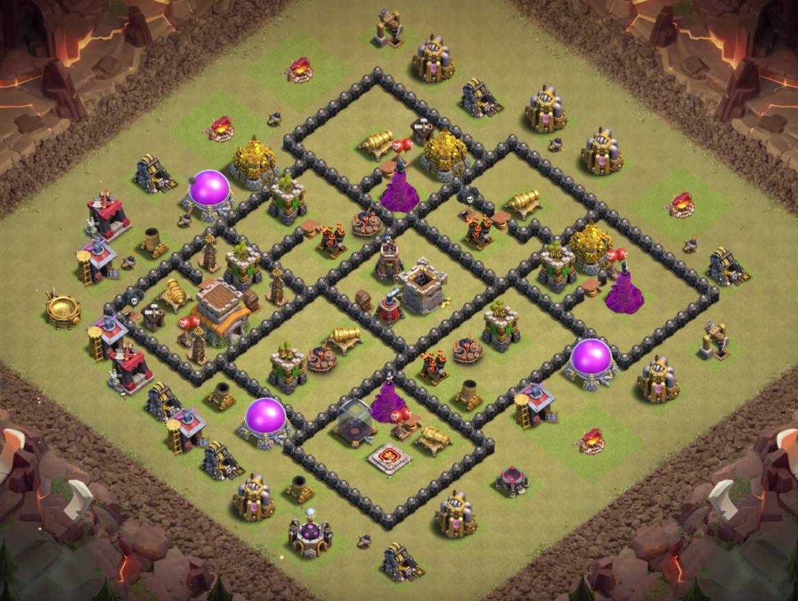 best town hall 8 war base layout