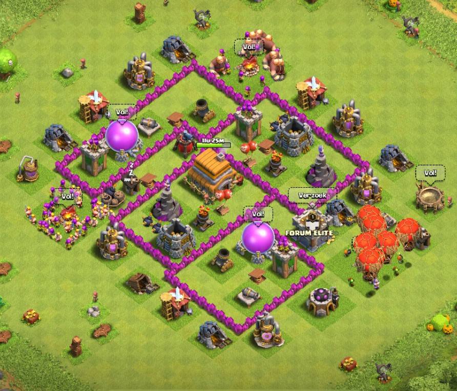 best town hall base 6