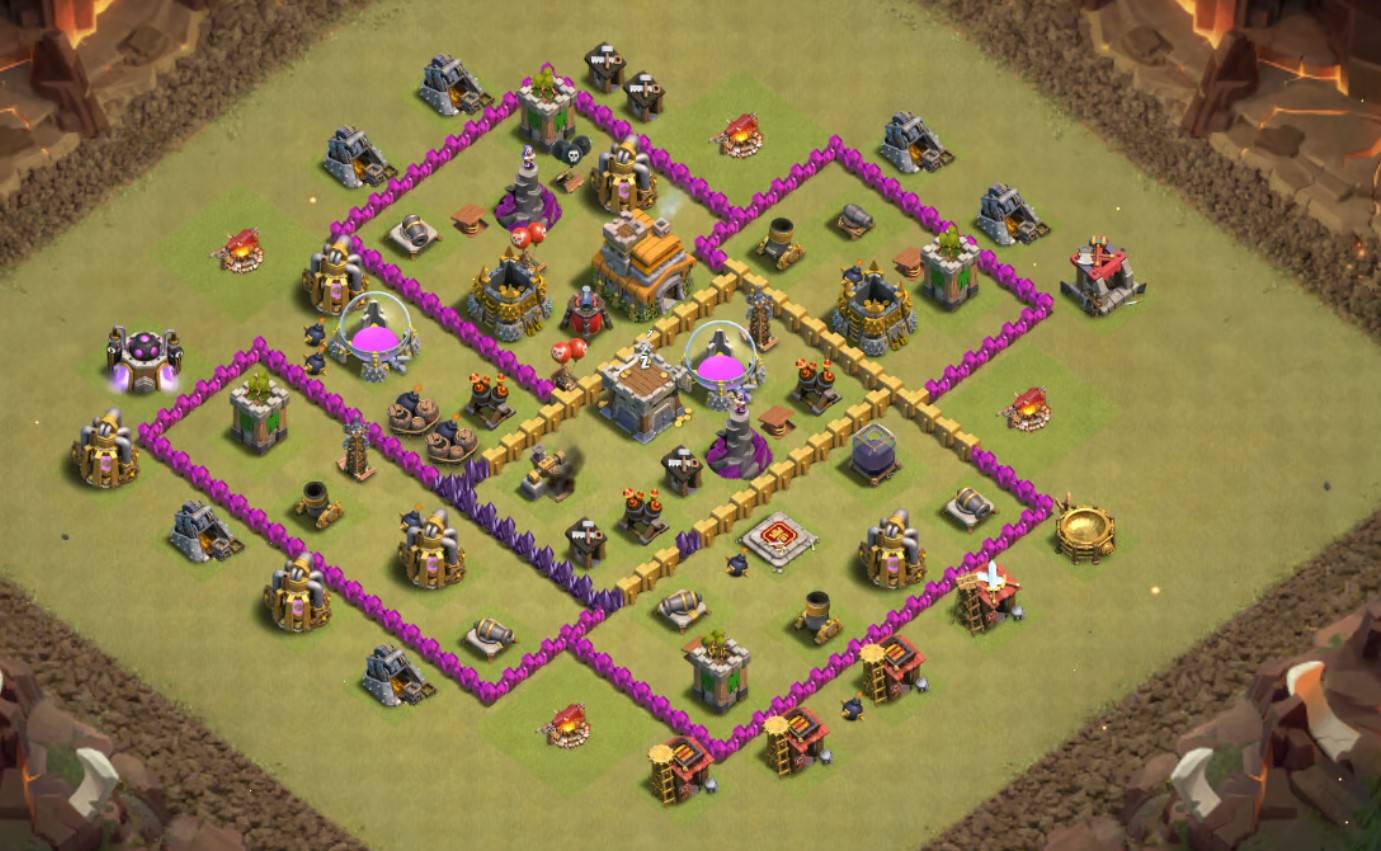 best town hall base 7