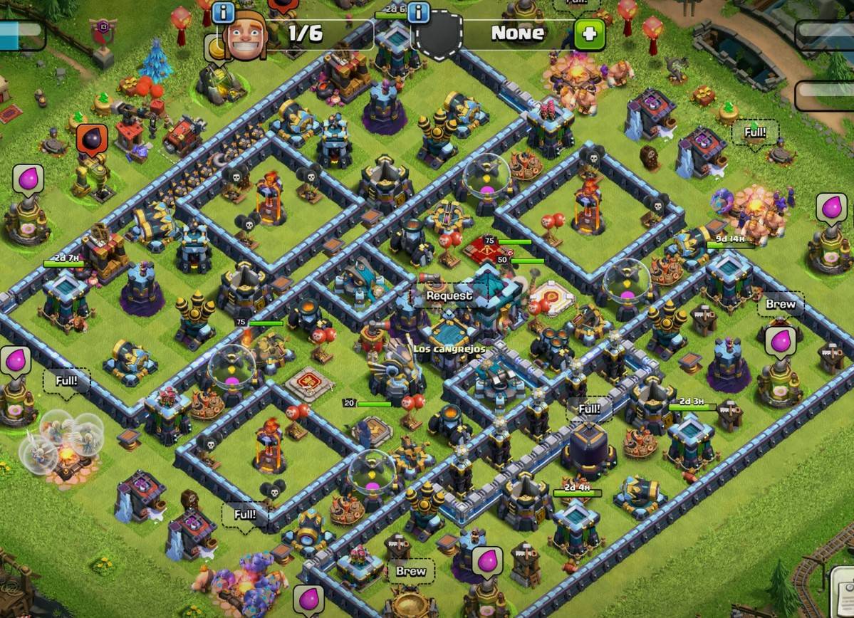 cc centered farming map link town hall 13