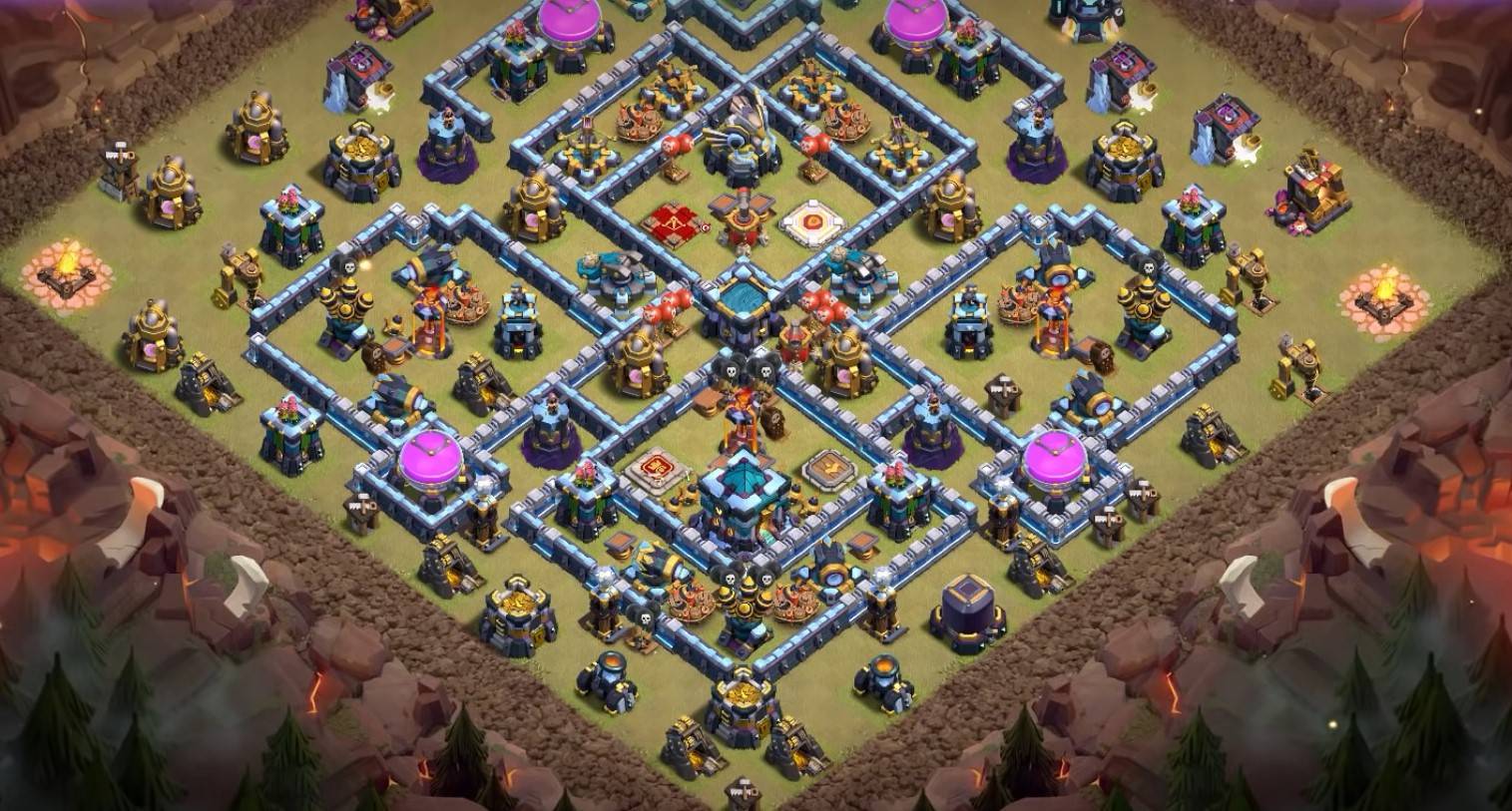 clan war league town hall 13 base clash of clans