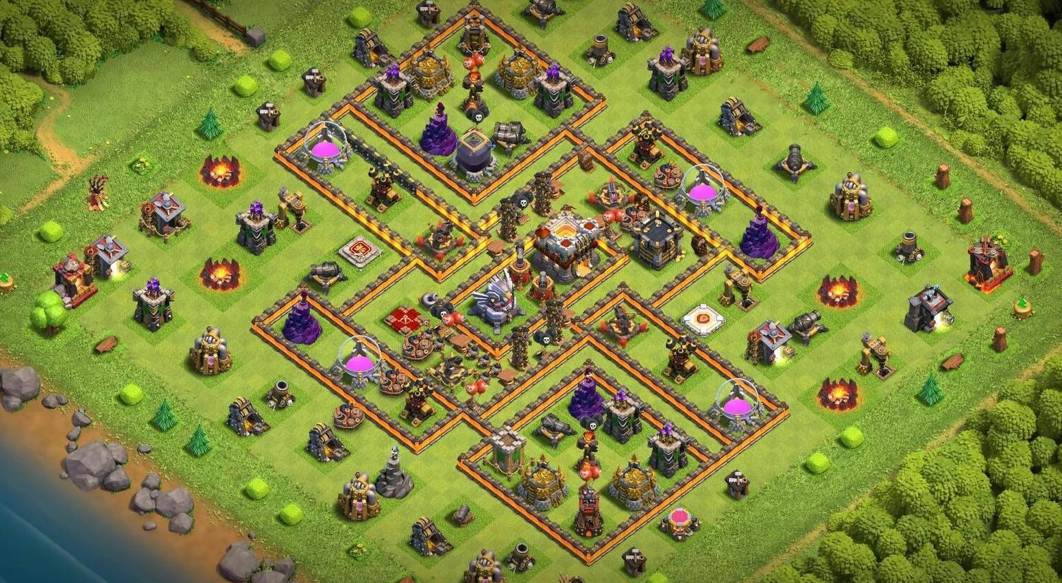 clash of clans anti everything layout link level 11