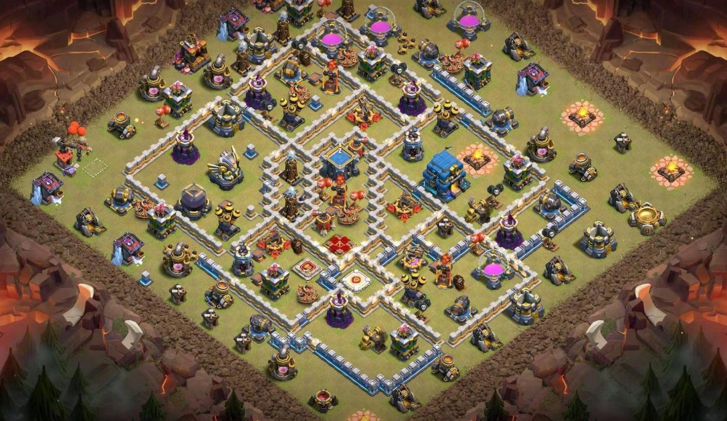 clash of clans anti everything layout link level 12