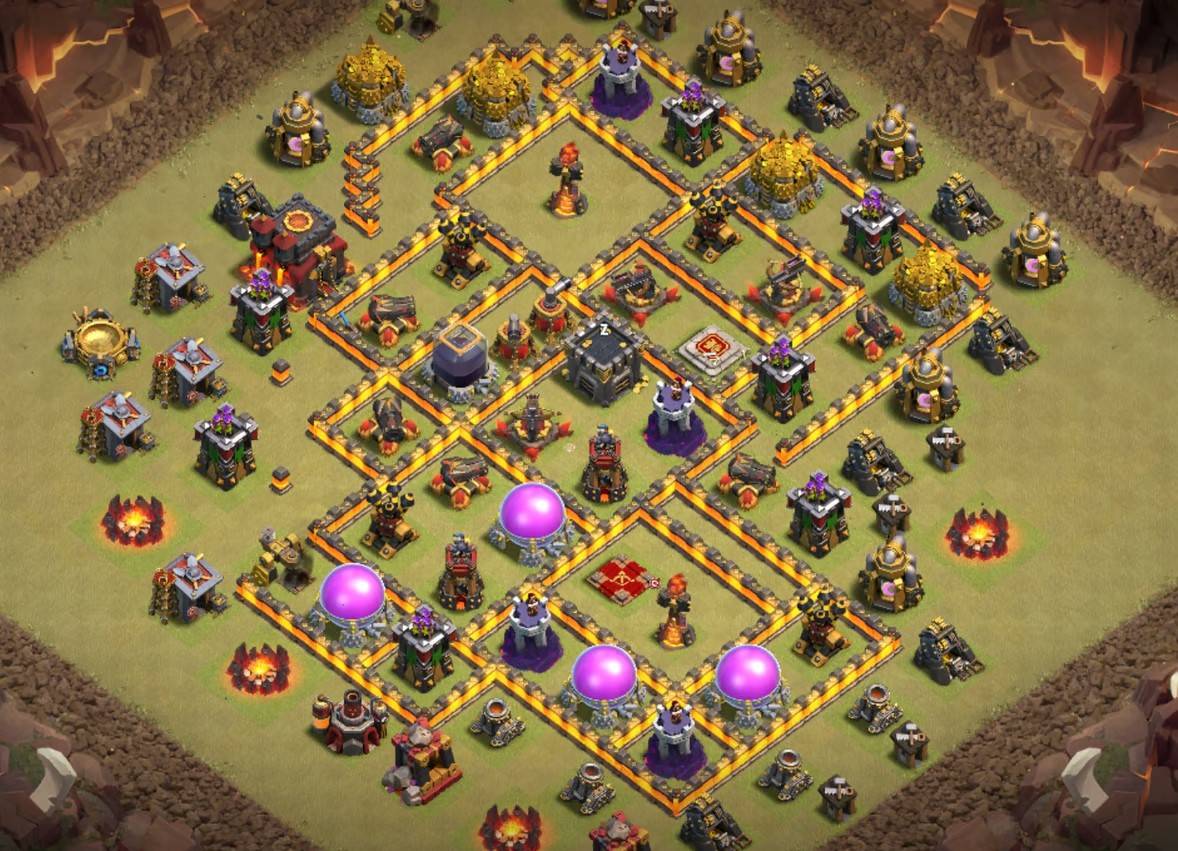 clash of clans anti everything war layout link level 10