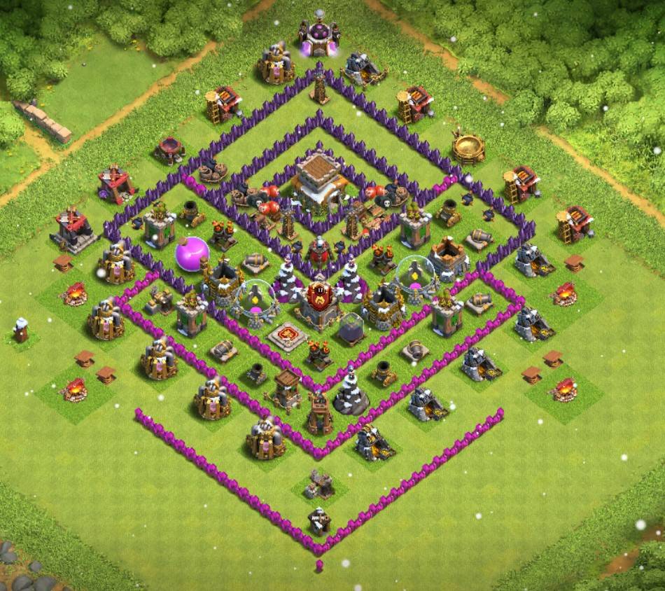 clash of clans anti everything war layout link level 8