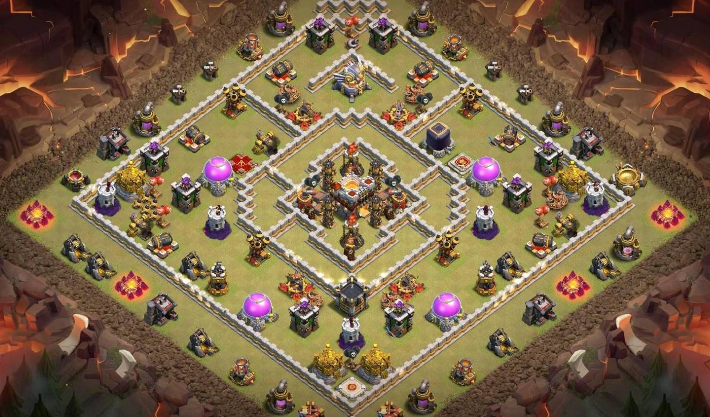 clash of clans farming th11 base picture