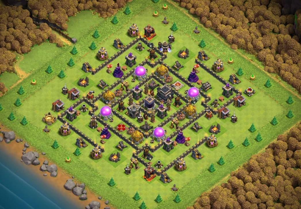 clash of clans farming th9 layout 2023