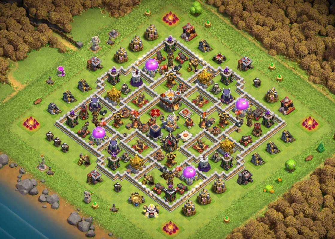 clash of clans farming town hall 11 anti loot base