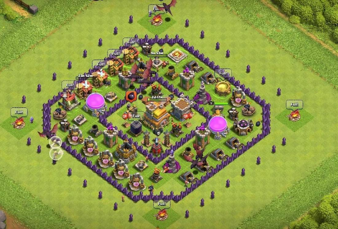 clash of clans farming town hall 7 base copy link