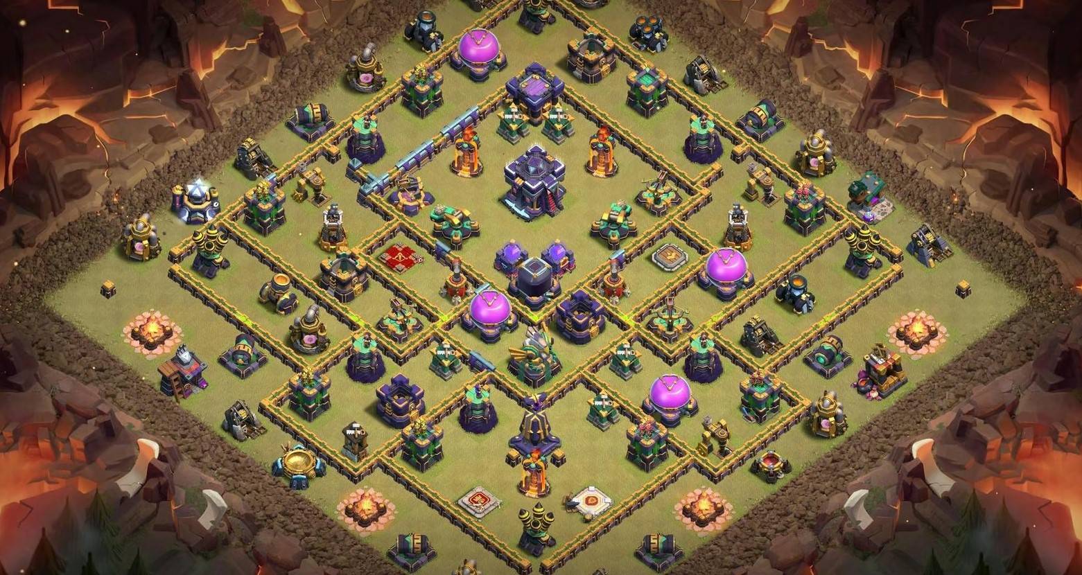 clash of clans level 15 hybrid base link