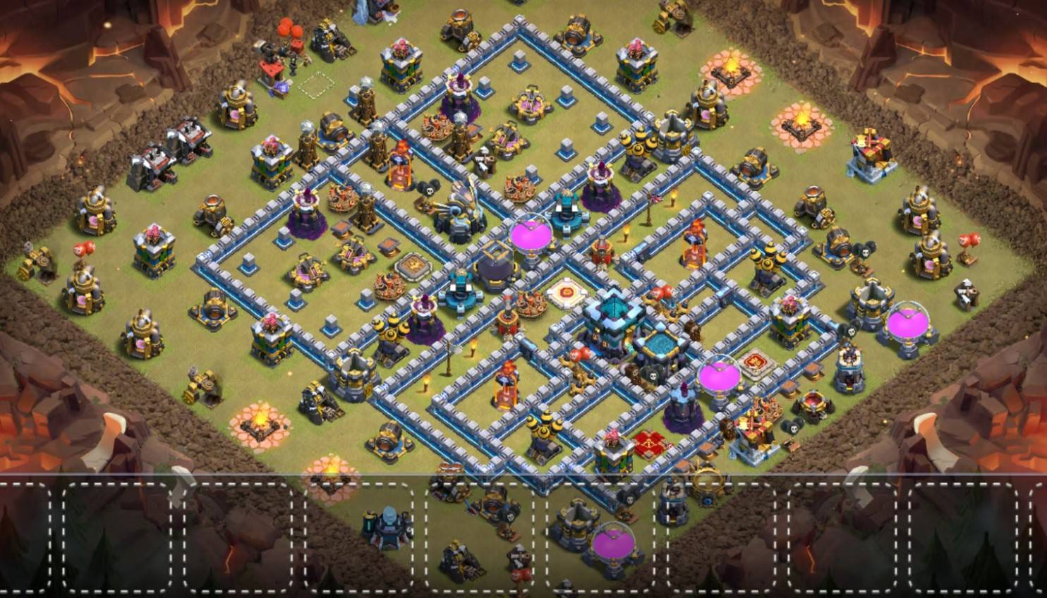 clash of clans loot protection th13 defense base with link