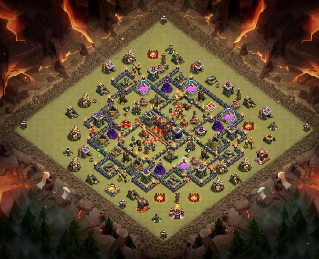 clash of clans th10 farming layout link