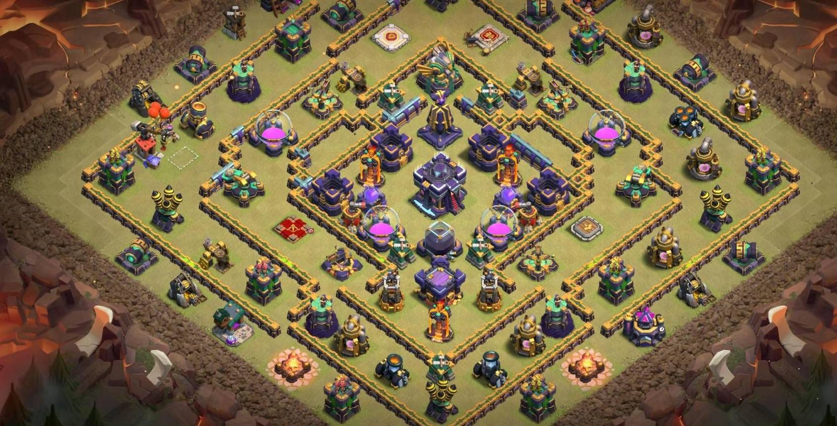 clash of clans th15 hybrid base 2023