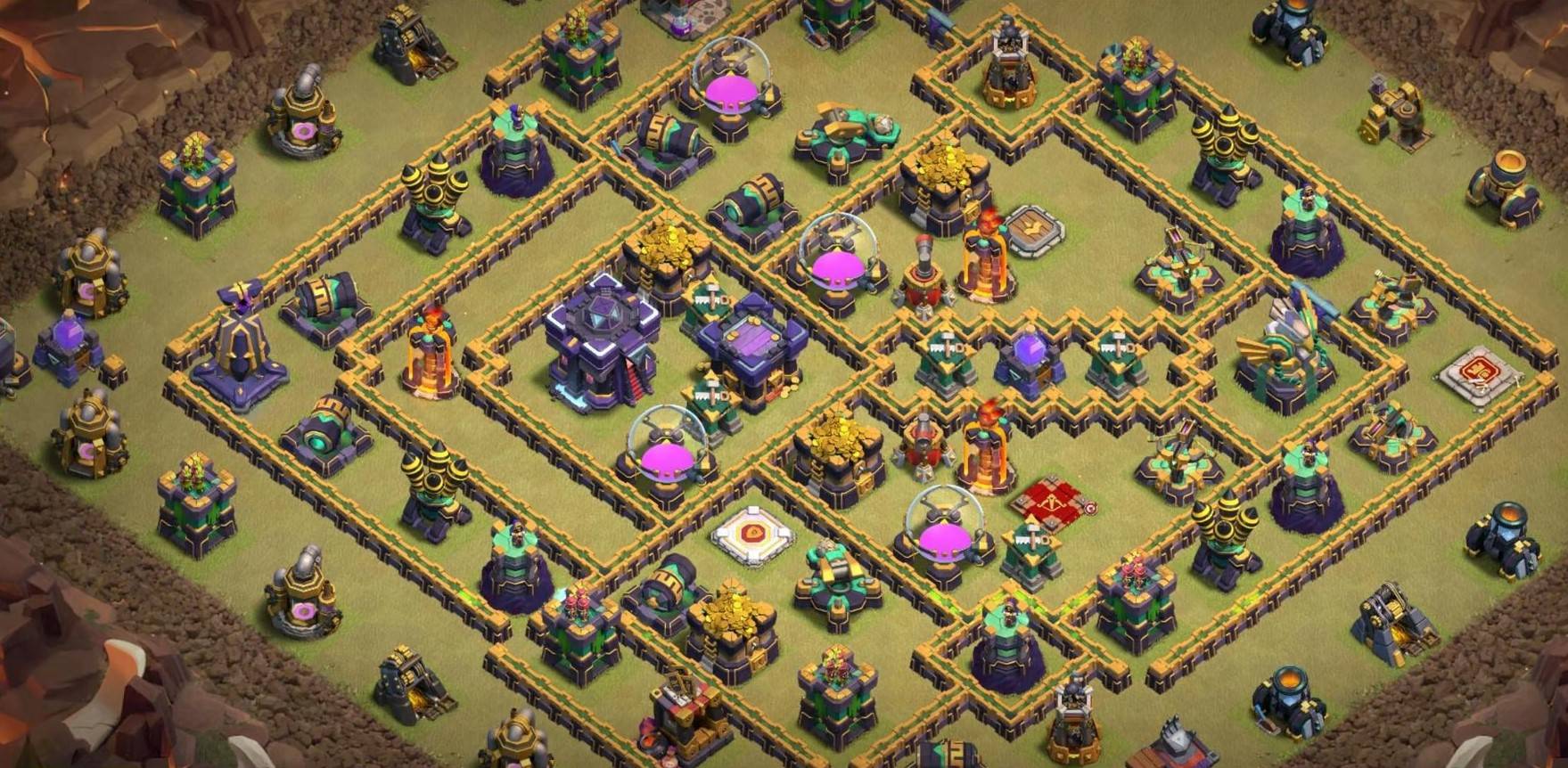 clash of clans th15 hybrid base copy link