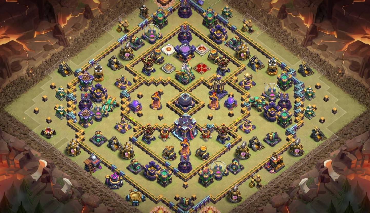 clash of clans th15 hybrid base