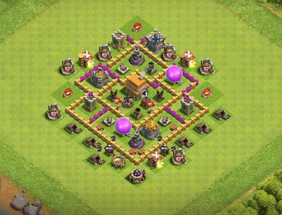 clash of clans th6 design