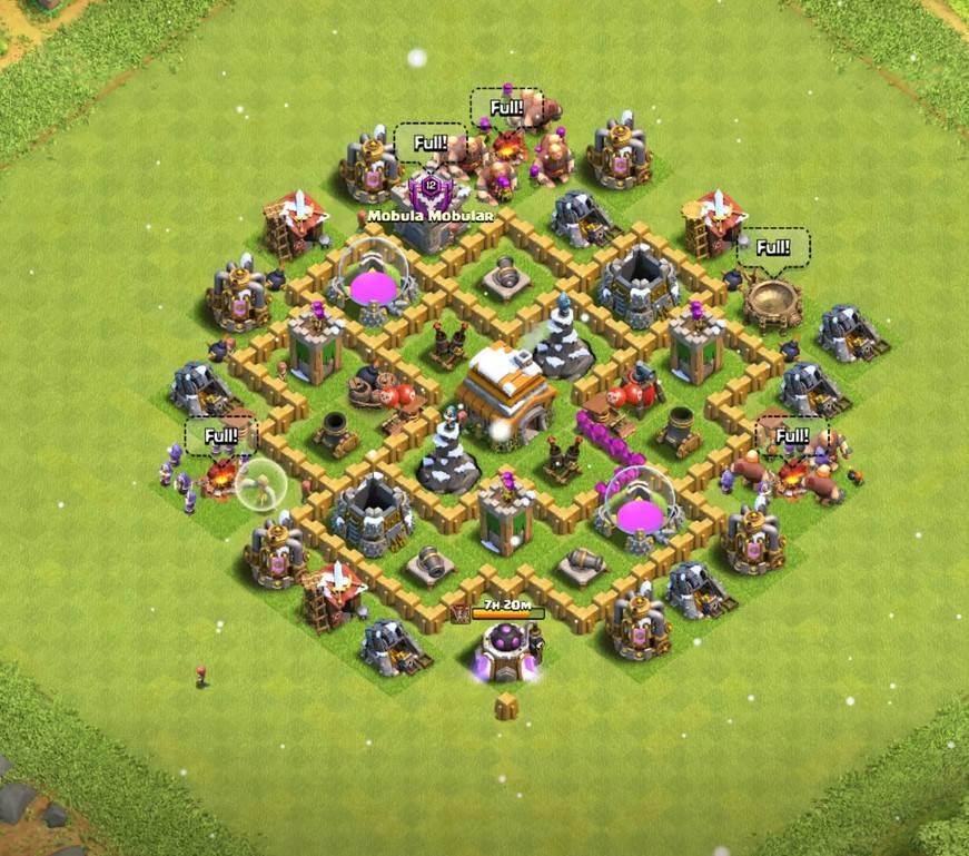 clash of clans th6 war base link