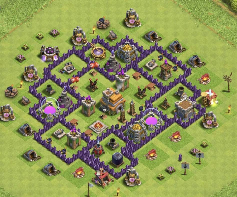 clash of clans th7 design