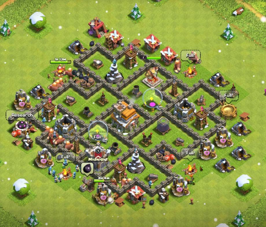 clash of clans th7 layout copy link
