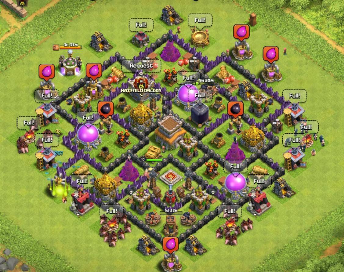 clash of clans th8 base anti everything