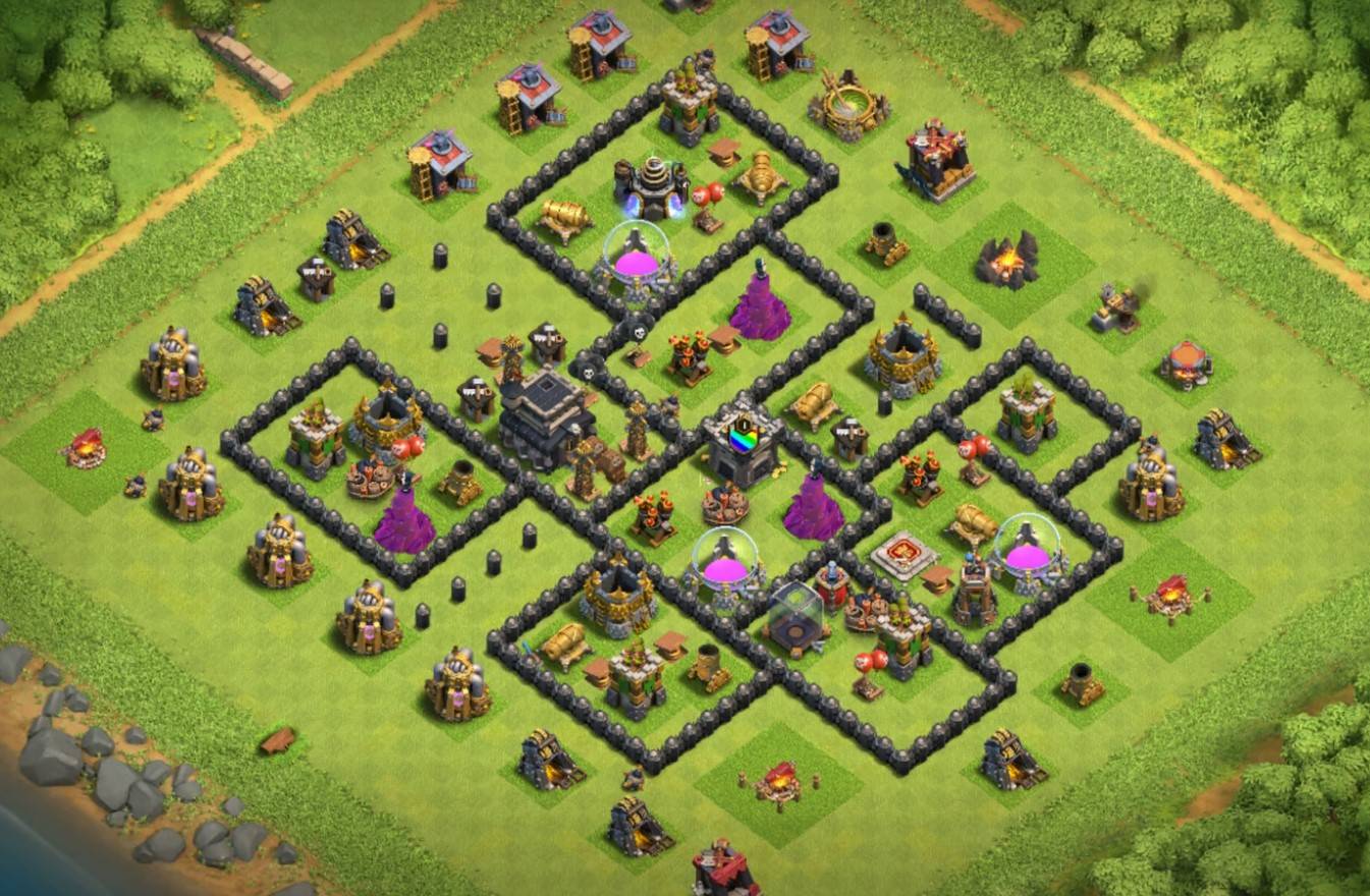 clash of clans th8 design