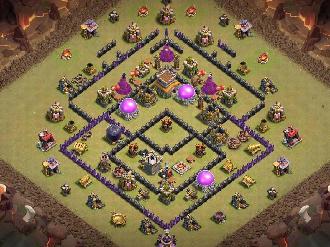 clash of clans th8 farming layout copy link