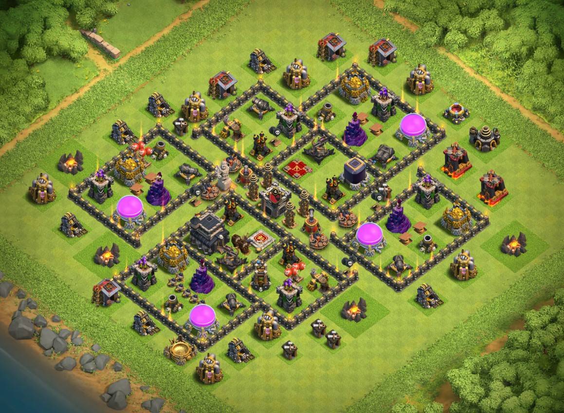 clash of clans th9 farming base 2023