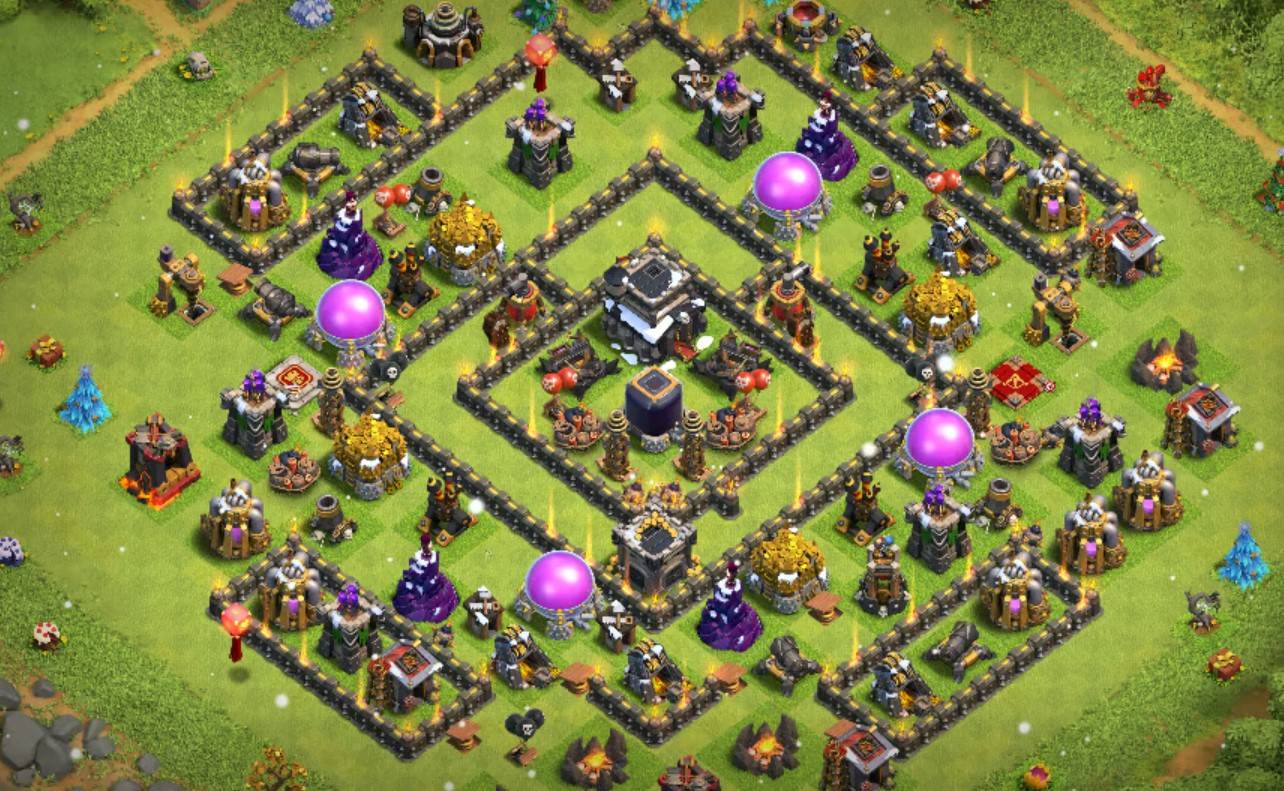 clash of clans th9 farming base copy link