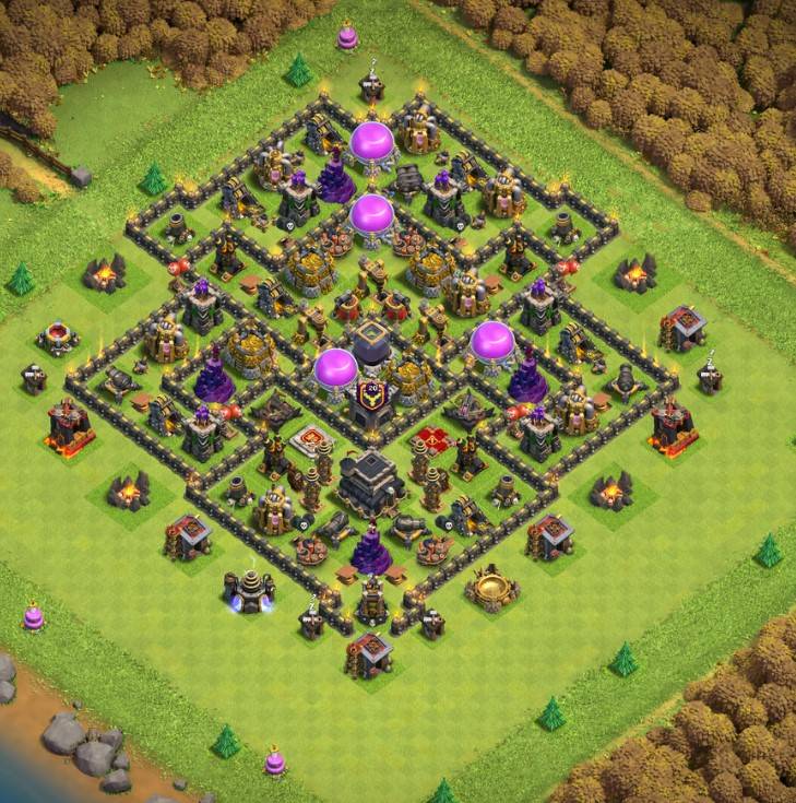 clash of clans th9 farming base link