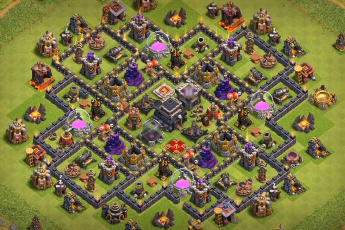 clash of clans th9 farming base reddit