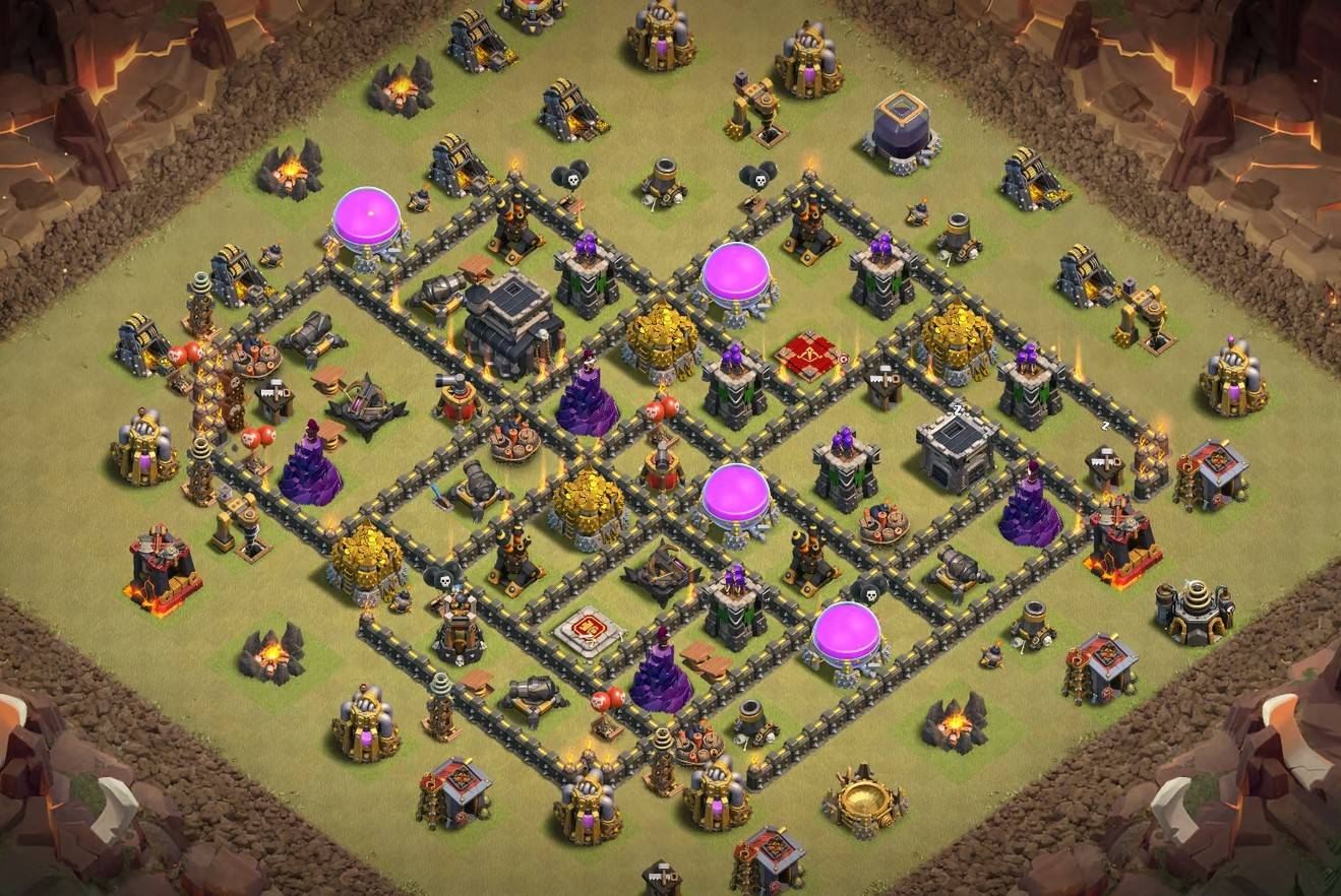 clash of clans th9 farming base