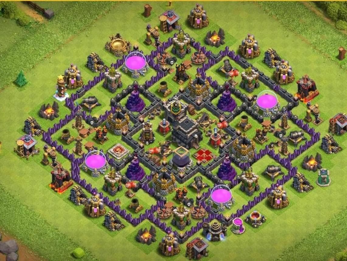 clash of clans th9 farming layout link