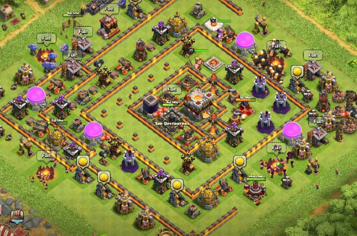 clash of clans town hall 10 farming base layout