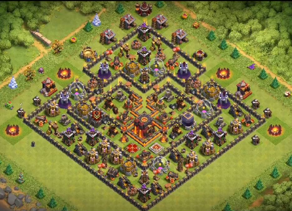 clash of clans town hall 10 farming base