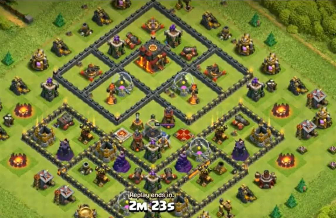 clash of clans town hall 10 hybrid base link