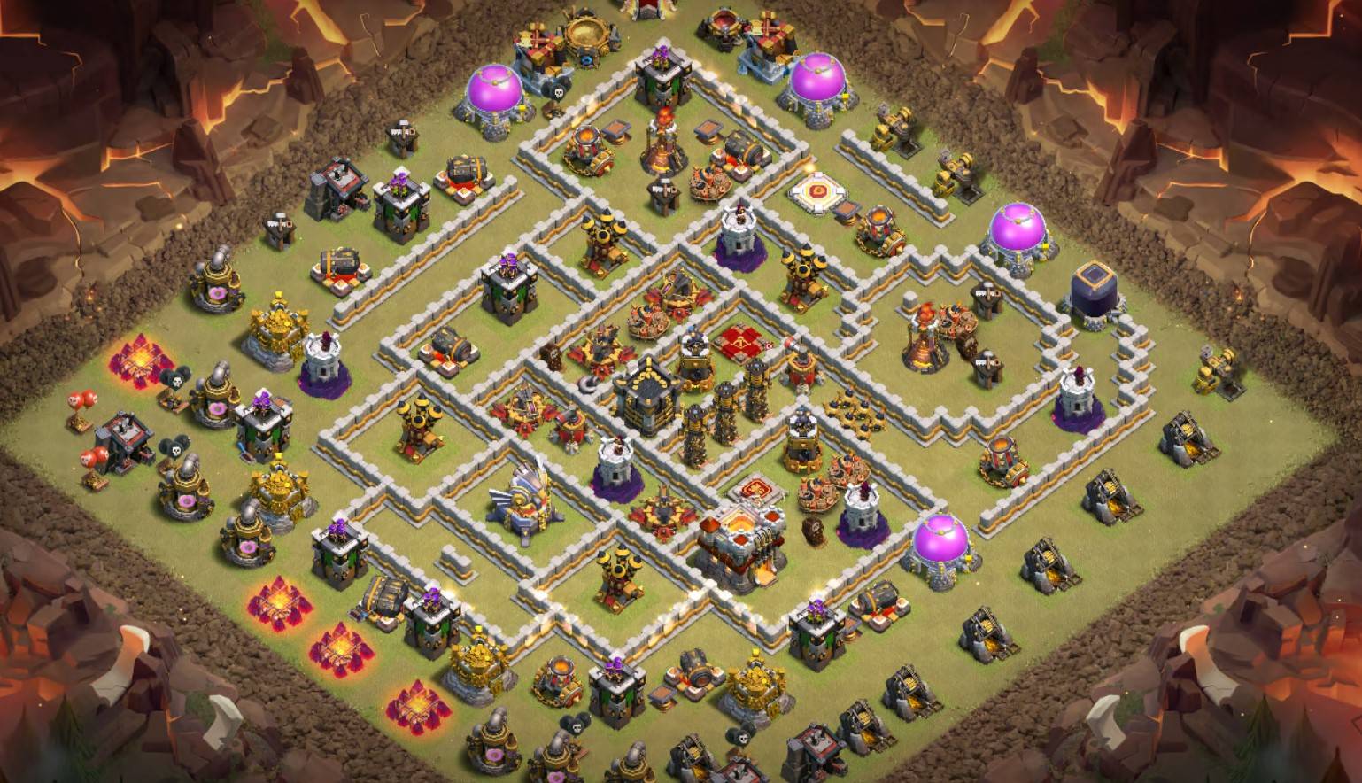 clash of clans town hall 11 base with link