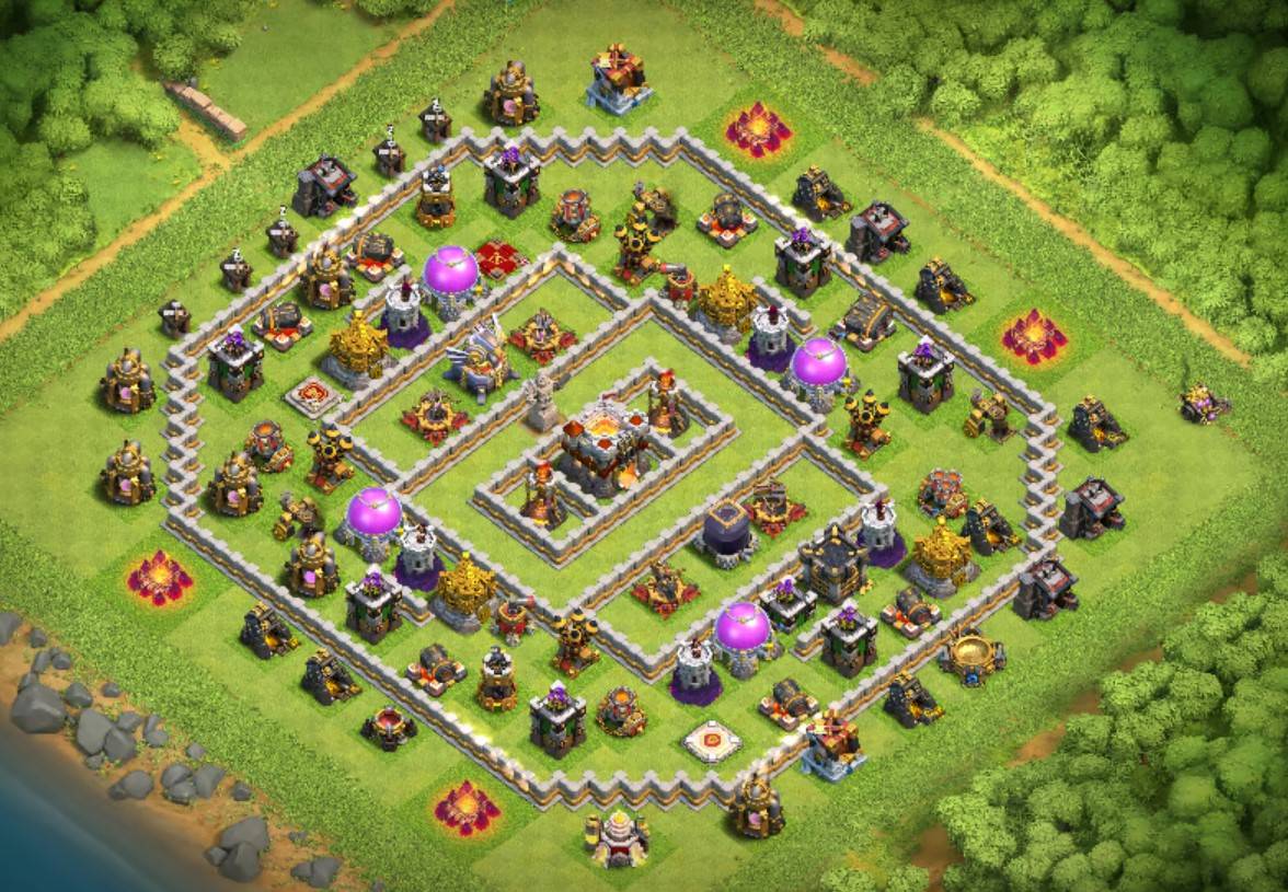 clash of clans town hall 11 farming base