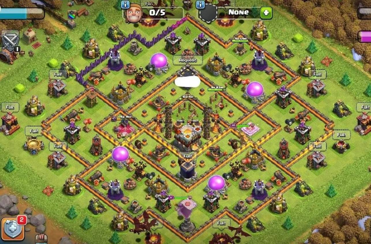 clash of clans town hall 11 hybrid base link