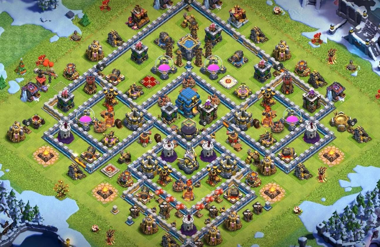 clash of clans town hall 12 hybrid base link