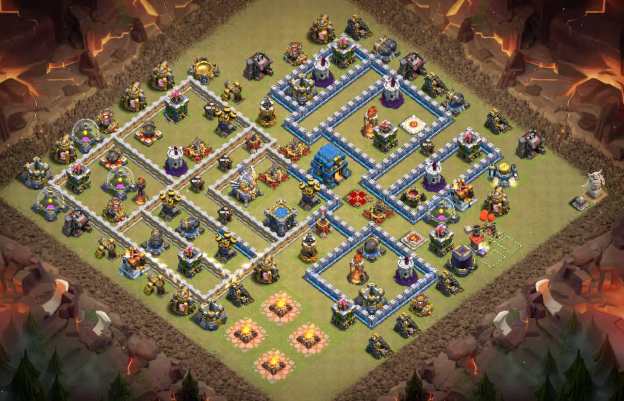 clash of clans town hall 12 war base link