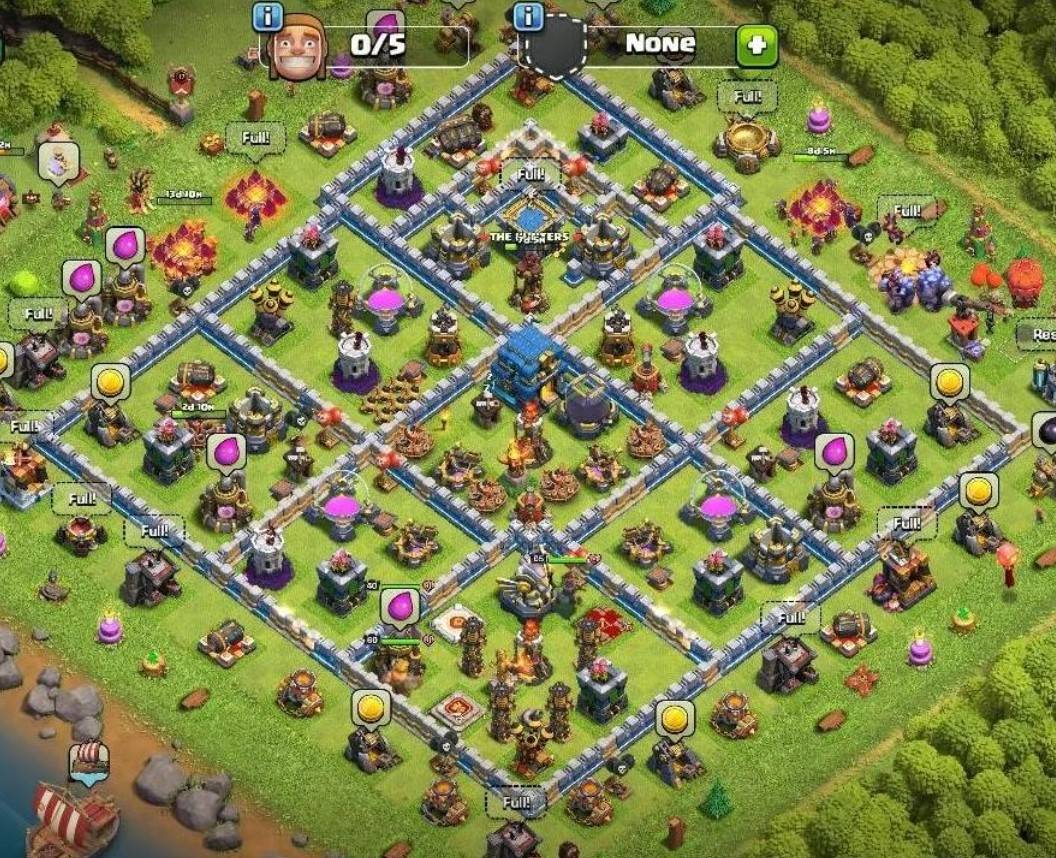 clash of clans town hall 13 farming base link