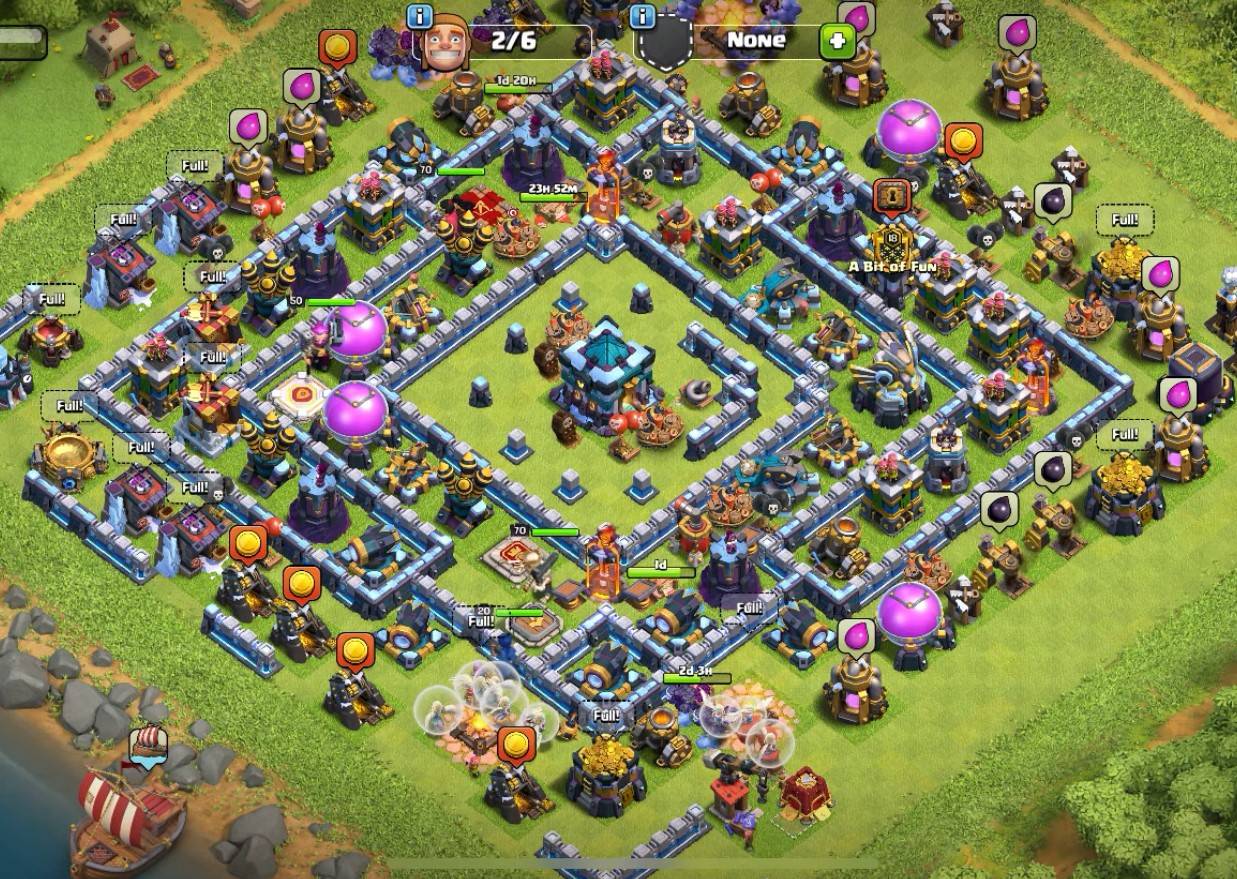 clash of clans town hall 13 hybrid base link