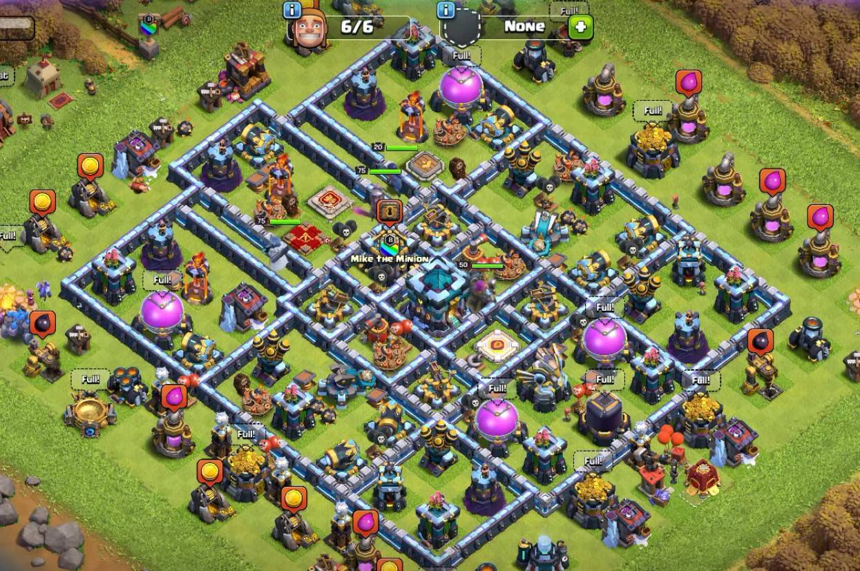 clash of clans town hall 13 hybrid base