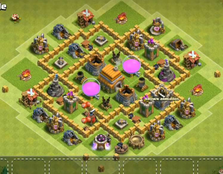 clash of clans town hall 6 farming base layout