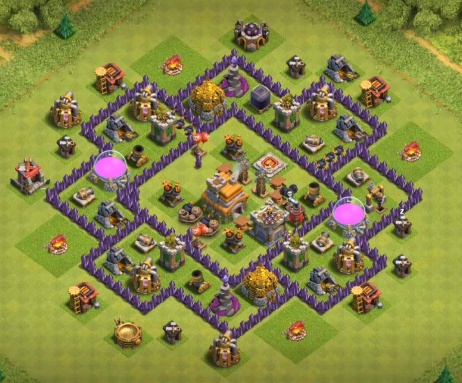 clash of clans town hall 7 farming base layout