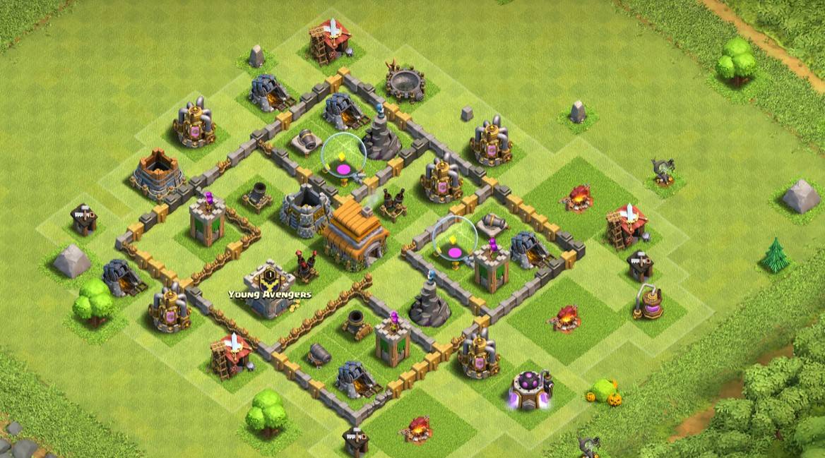 clash of clans town halll eleven hybrid layout link