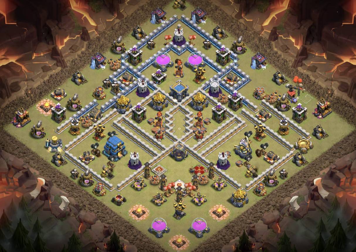 clash of clans war Town Hall 12 Base Anti Everything